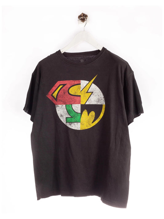 DC Superheroes Print T-Shirt Schwarz